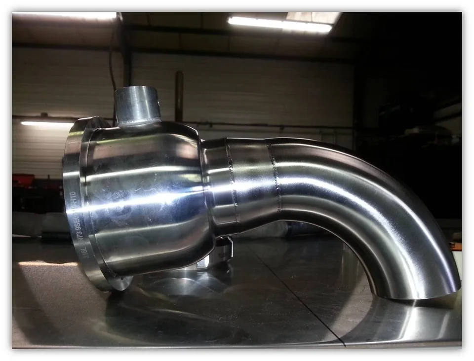 Fabrication de raccords inox pour cave