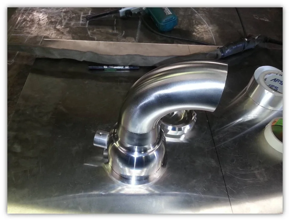 Fabrication de raccords inox pour cave