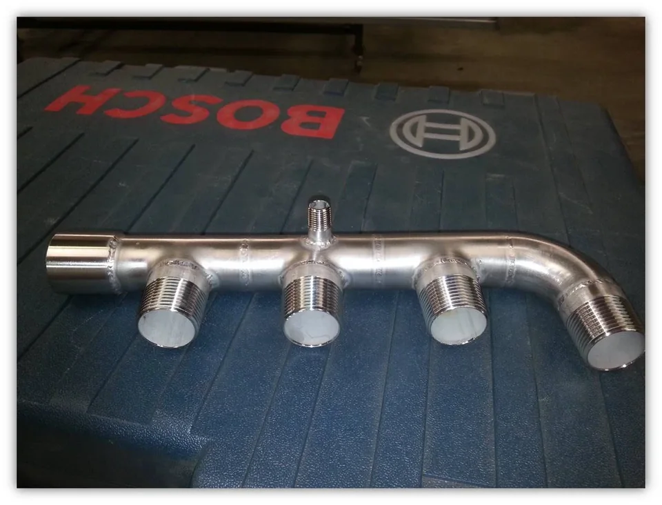 Fabrication de raccords inox pour cave