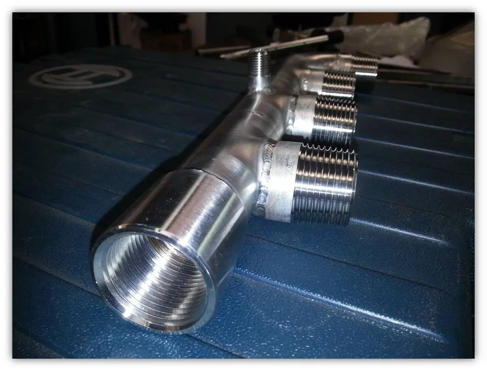 Fabrication de raccords inox pour cave